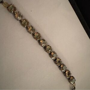 Sabika Gold and Silver Crystal Bracelet